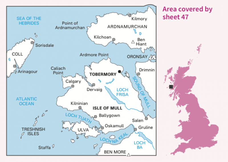 OS Landranger Map 47 - Tobermory and North Mull-1